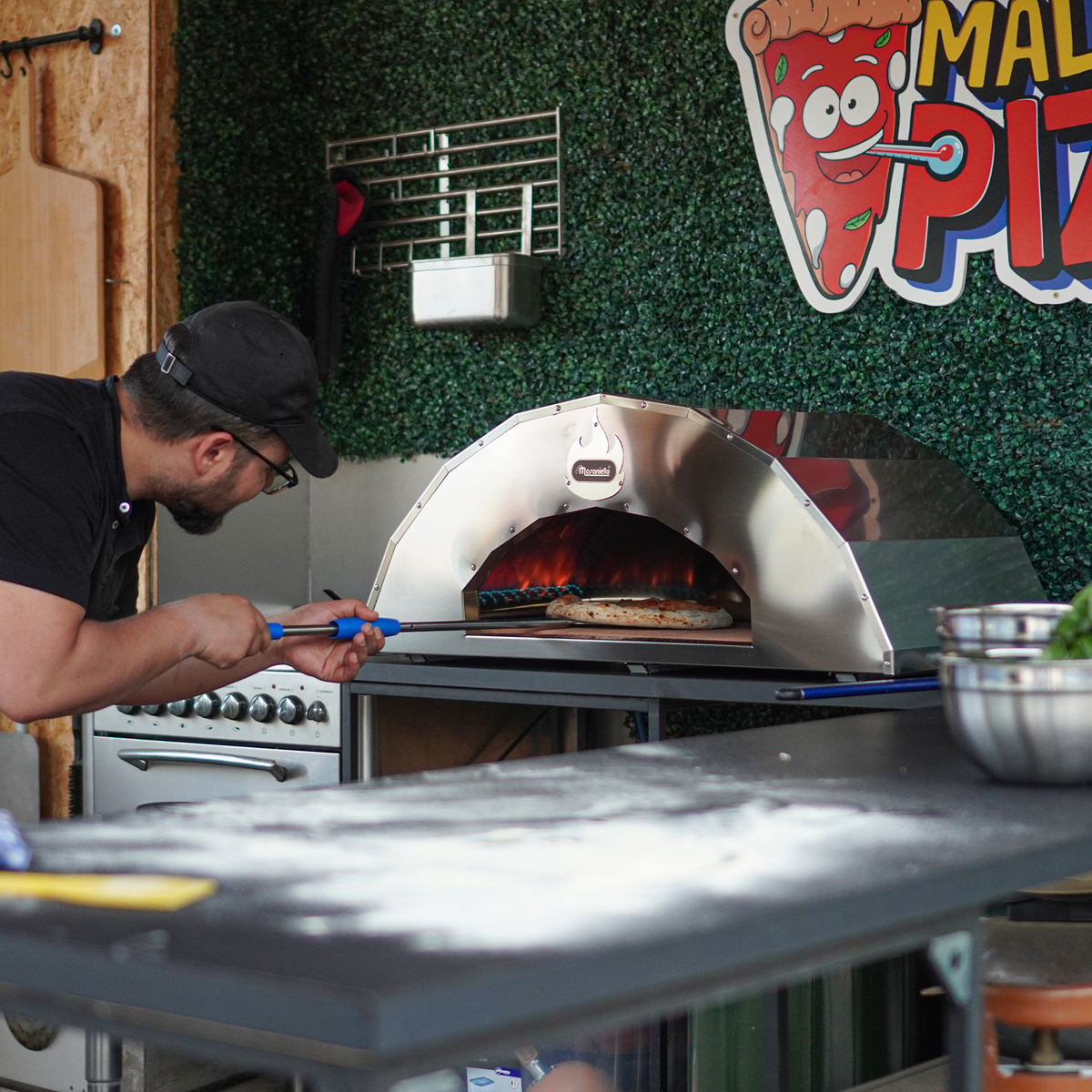 Forno per pizza Forni Masaniello pronto alla cottura